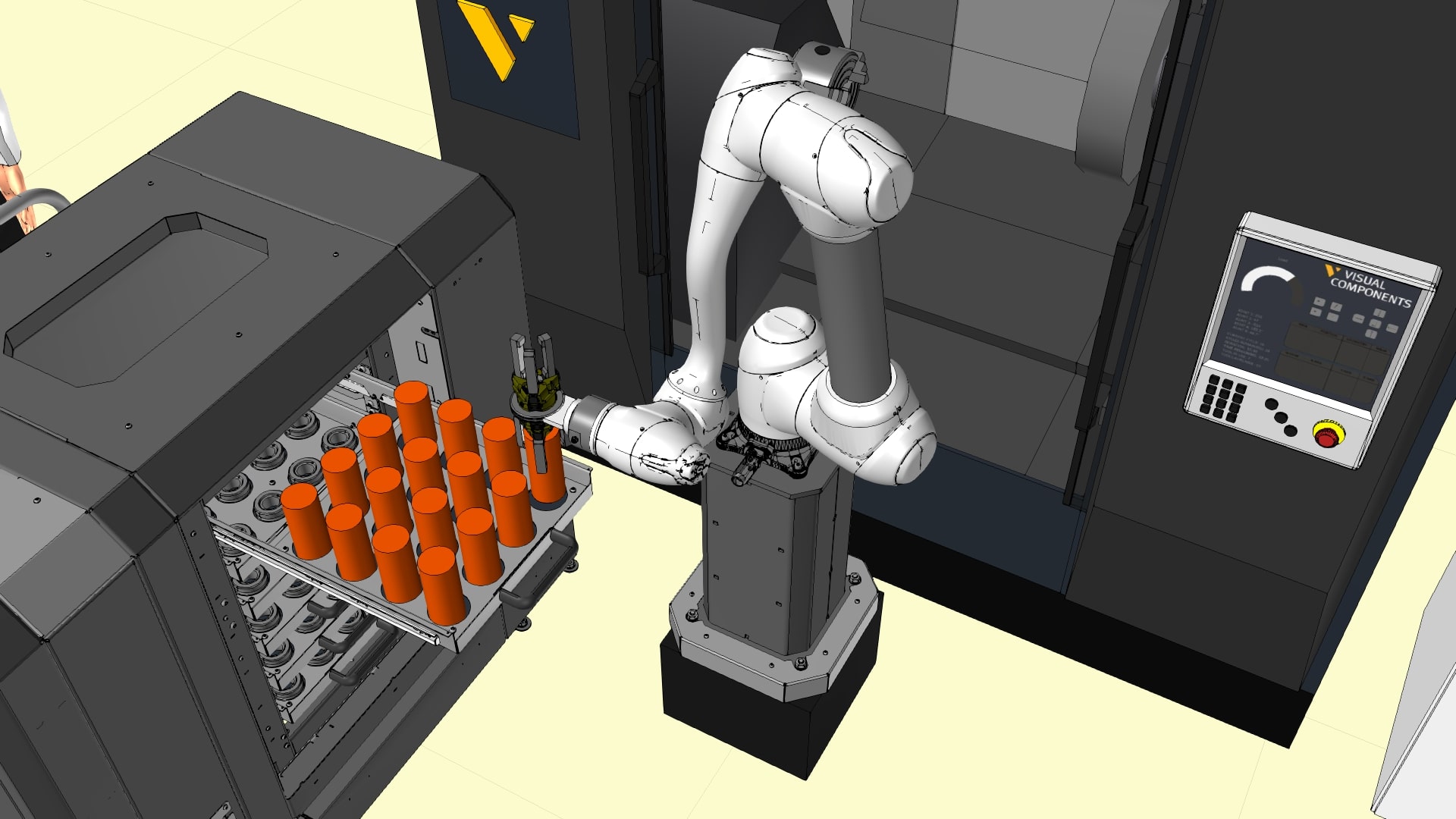 Фото Обслуживание станков ЧПУ коллаборативным роботом Doosan (RTC-CNC-D)